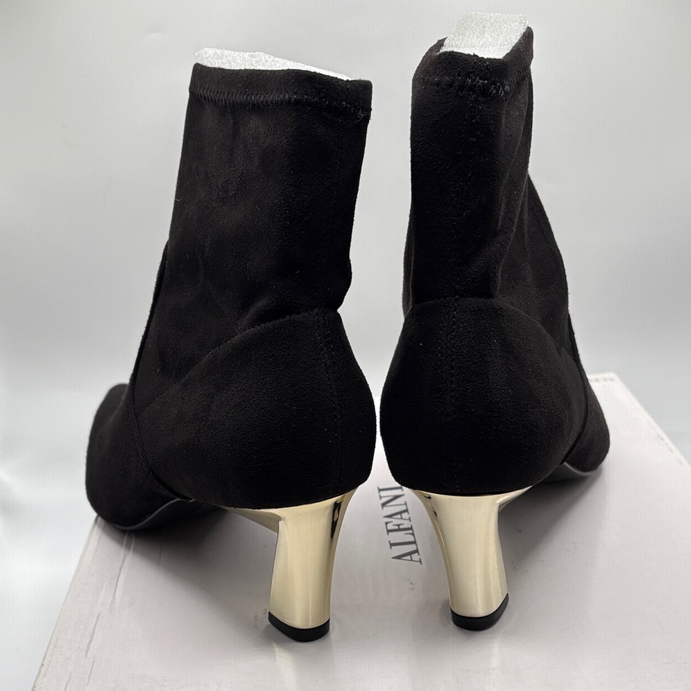 Alfani Black Heeled Ankle Boots - Picture 2 of 7